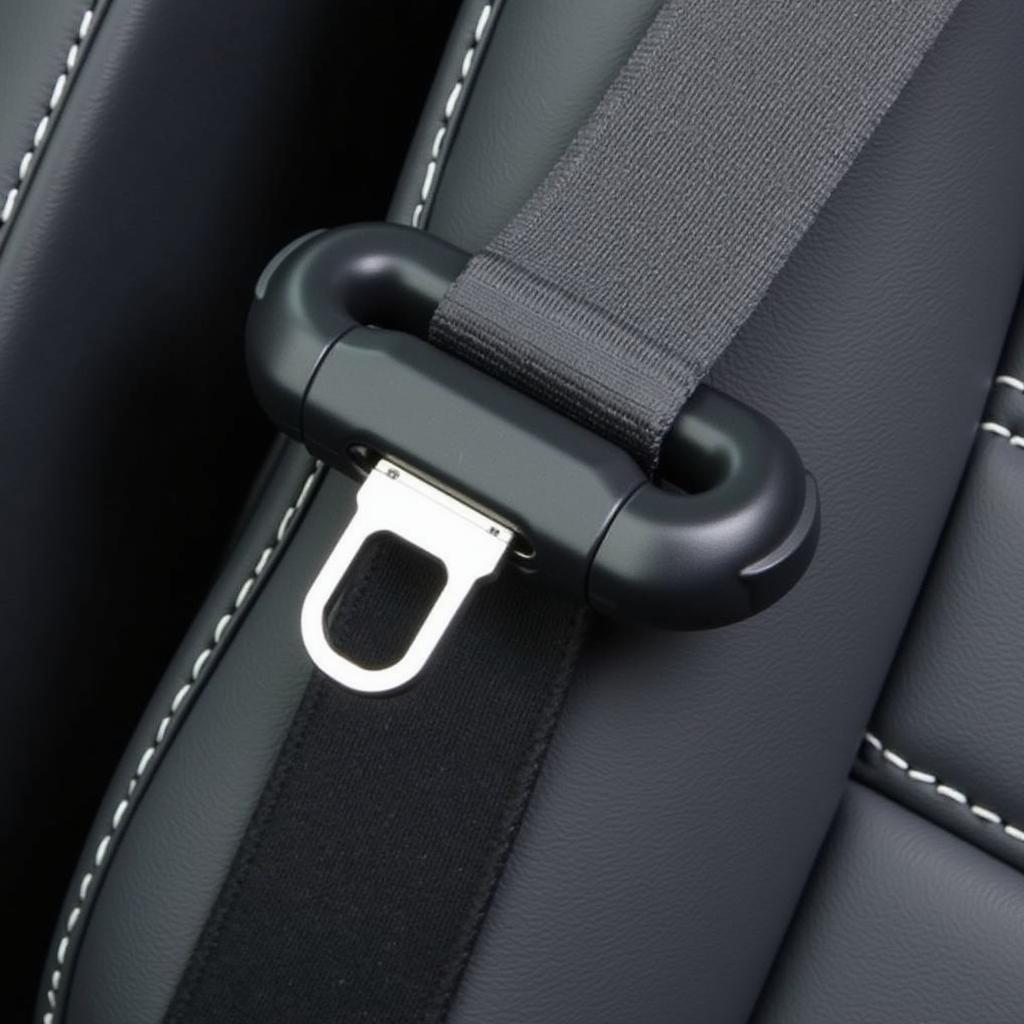 Close-Up of a VW Golf Mk5 Seat Belt Pretensioner