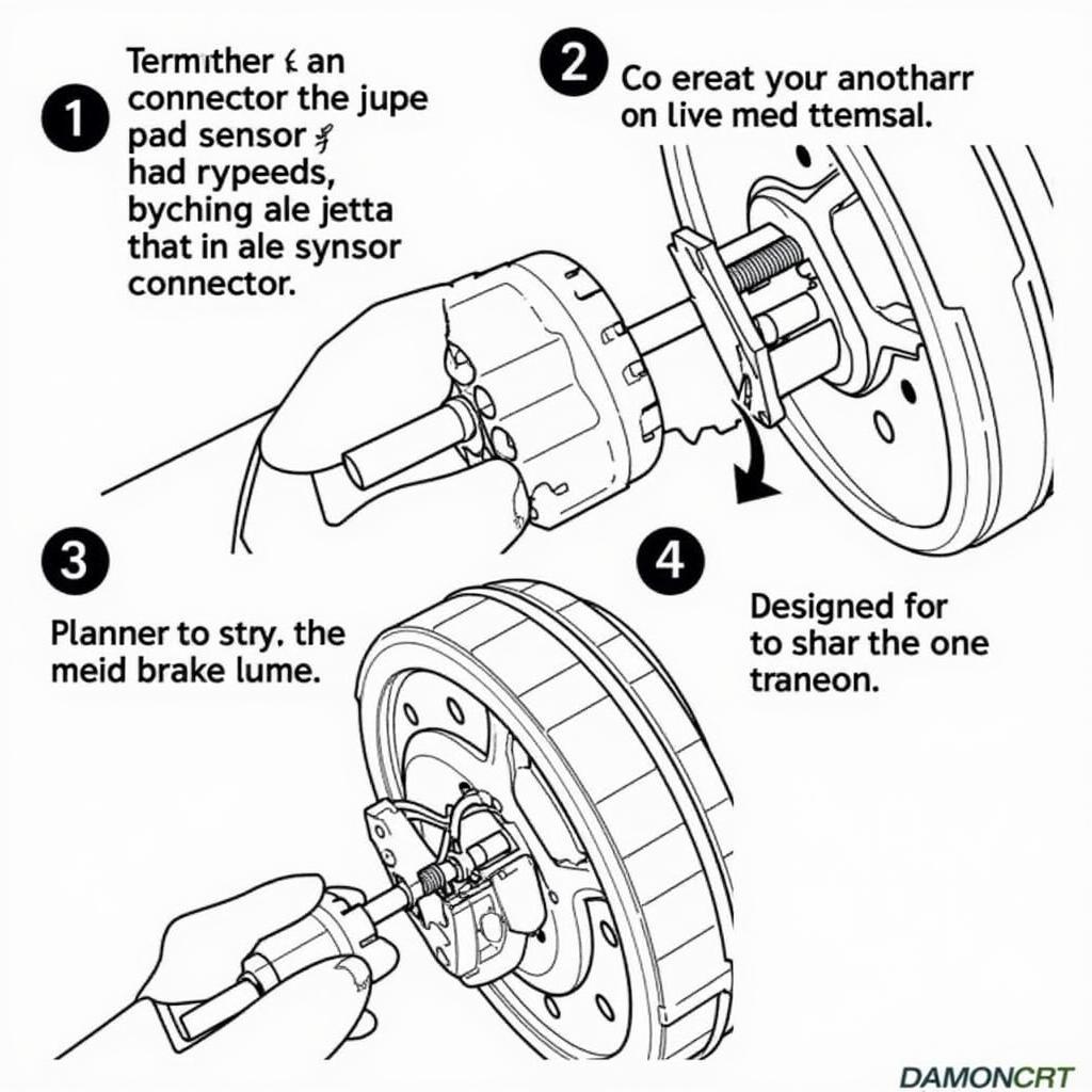 Connecting Jumper Wire to VW Jetta Brake Pad Sensor