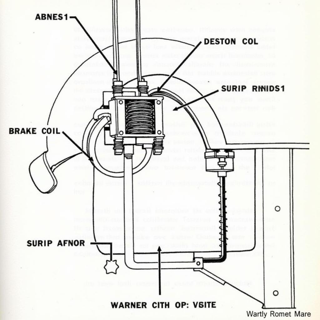 Warner Unibrake Brake System Diagram