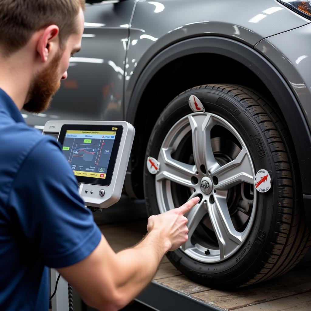 Digital Wheel Alignment Process