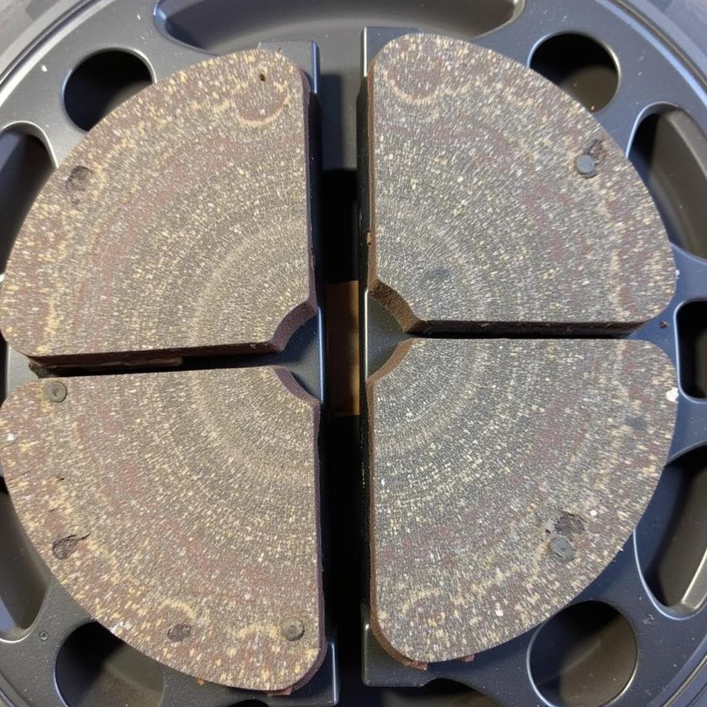 Worn Brake Pads on a 2005 Toyota Highlander