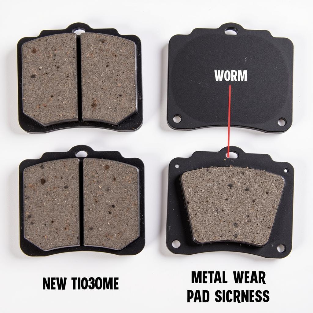 Worn Brake Pads