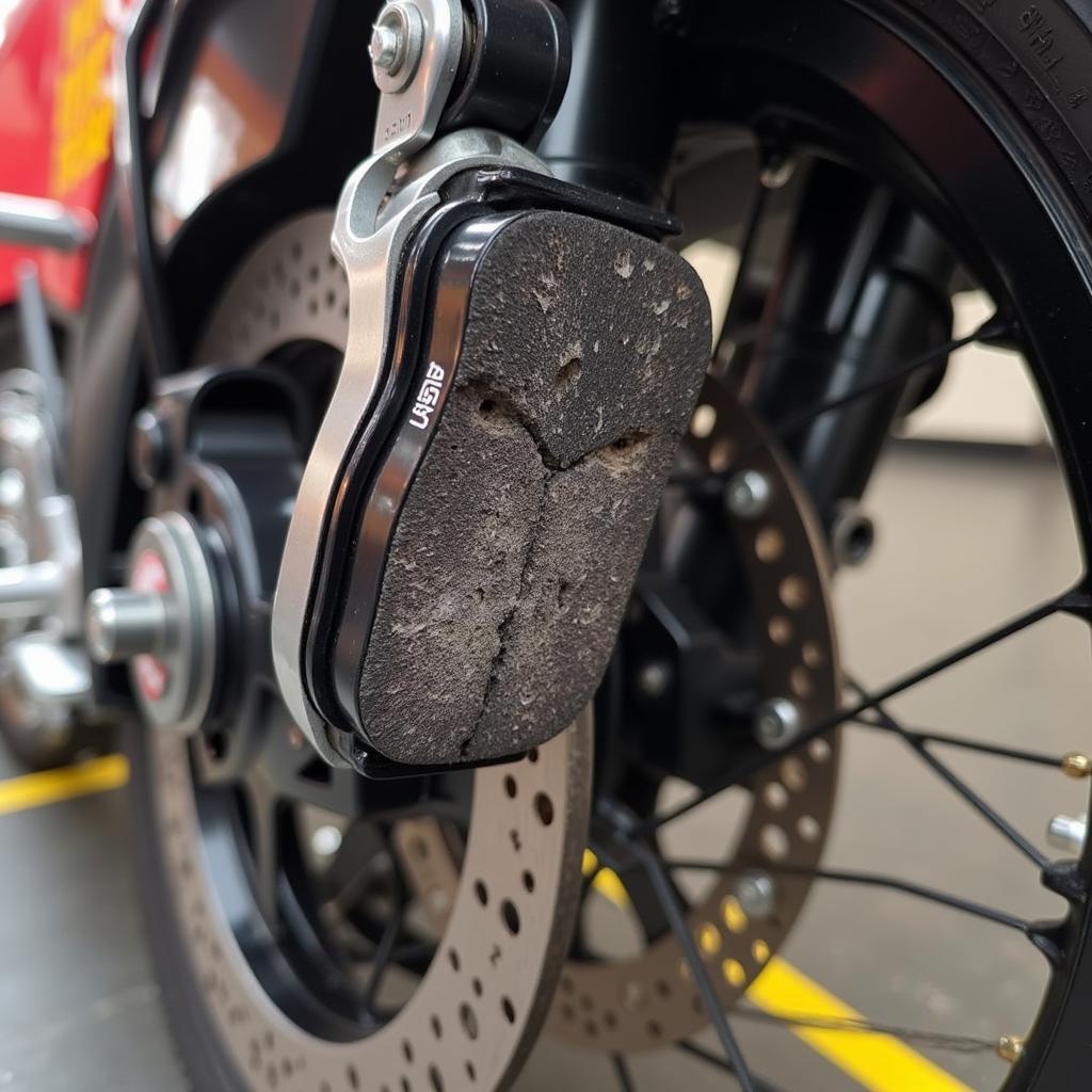 Worn Brake Pads on Honda HRV