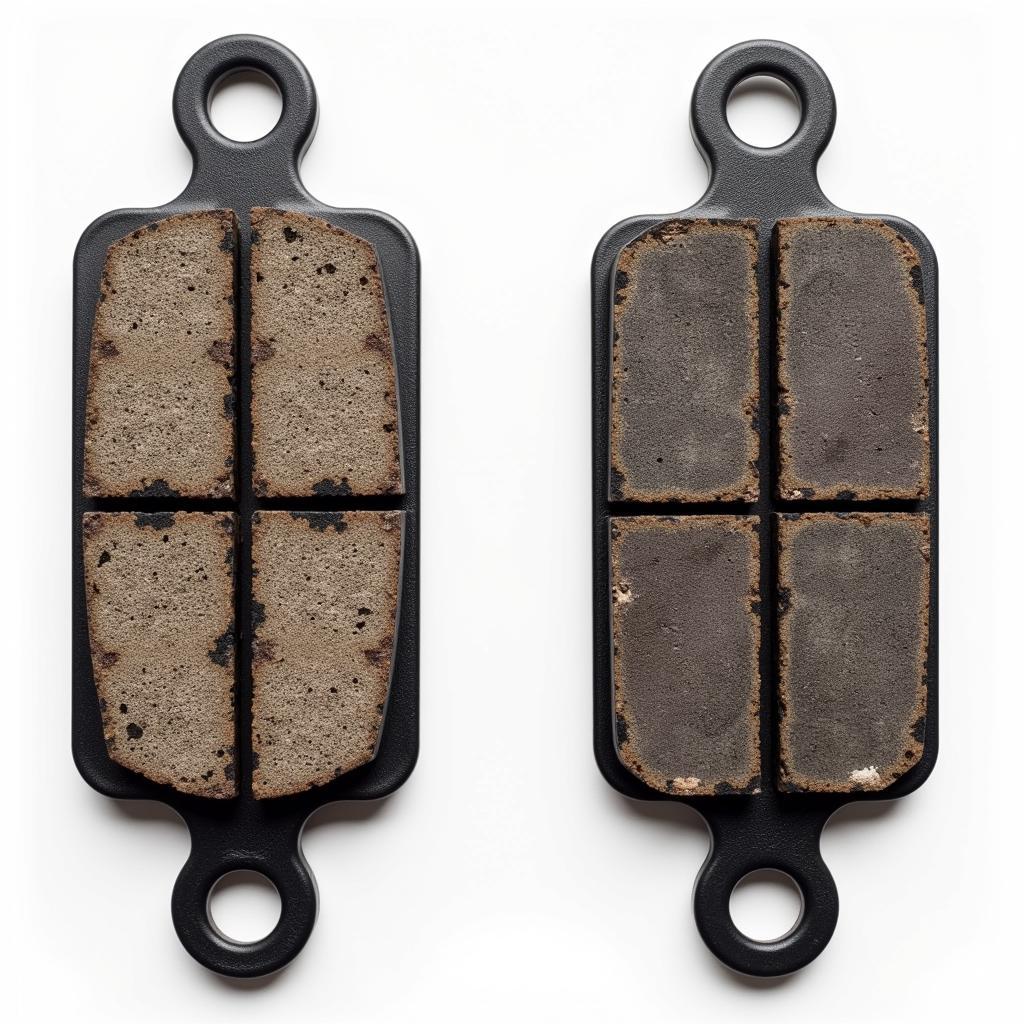 Worn Brake Pads vs. New Brake Pads