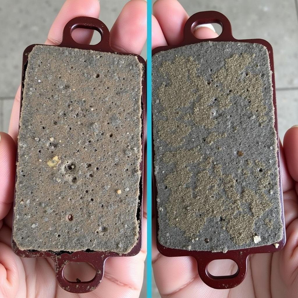 Worn Brake Pads