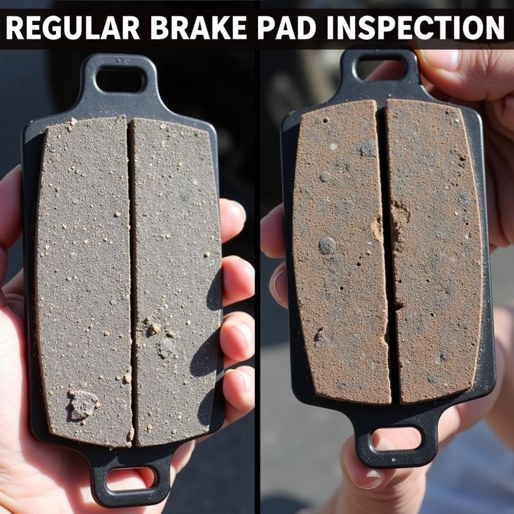 Worn Brake Pads