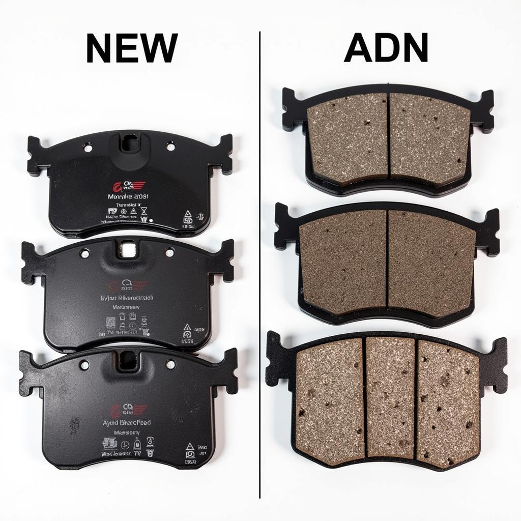 Worn brake pads on a 2008 Mini Cooper