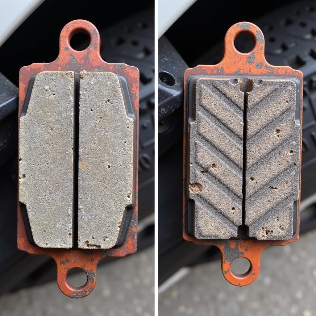 Worn Brake Pads