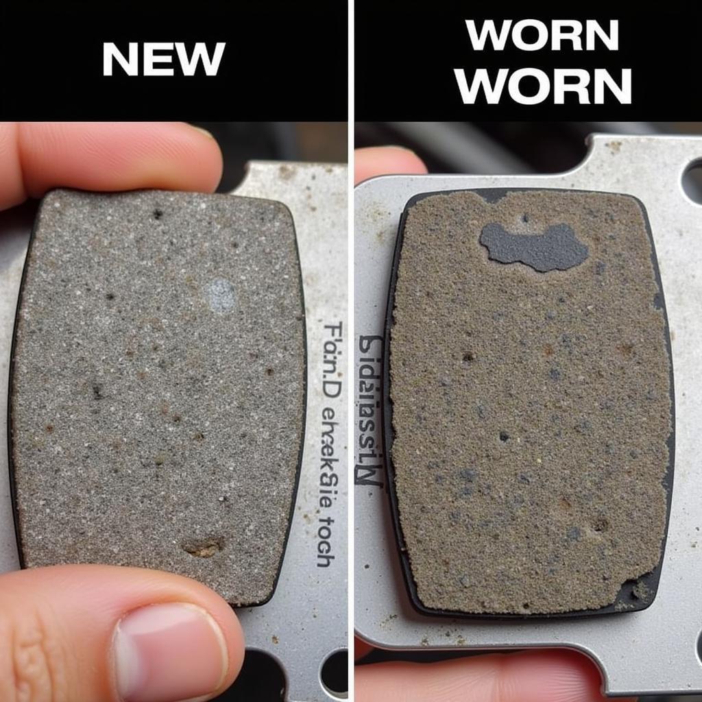 Worn Brake Pads