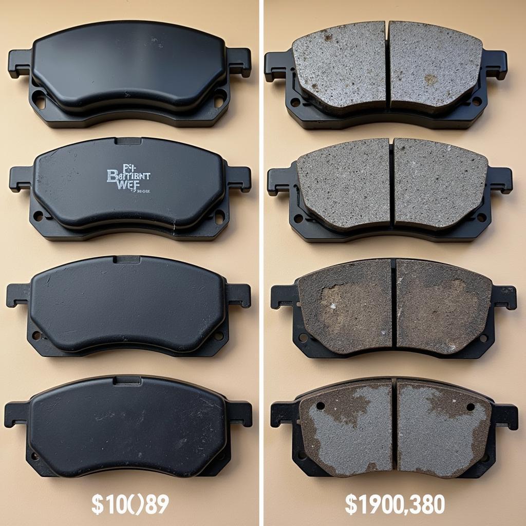 Worn Brake Pads on a Toyota Hybrid SUV