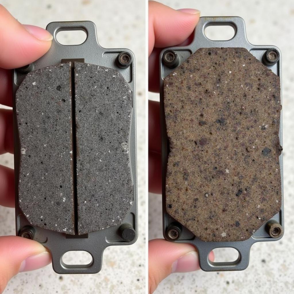 Worn Out Lexus Brake Pads