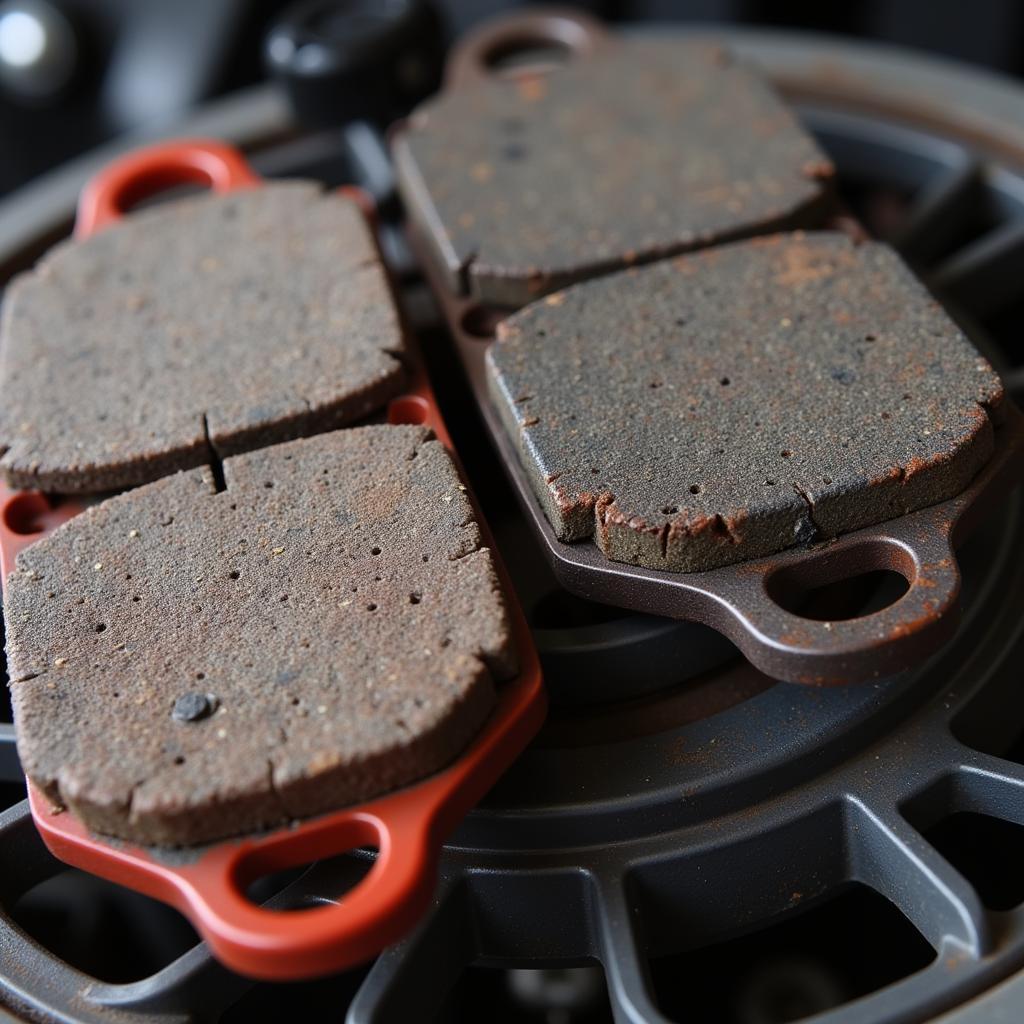 Worn Brake Pads