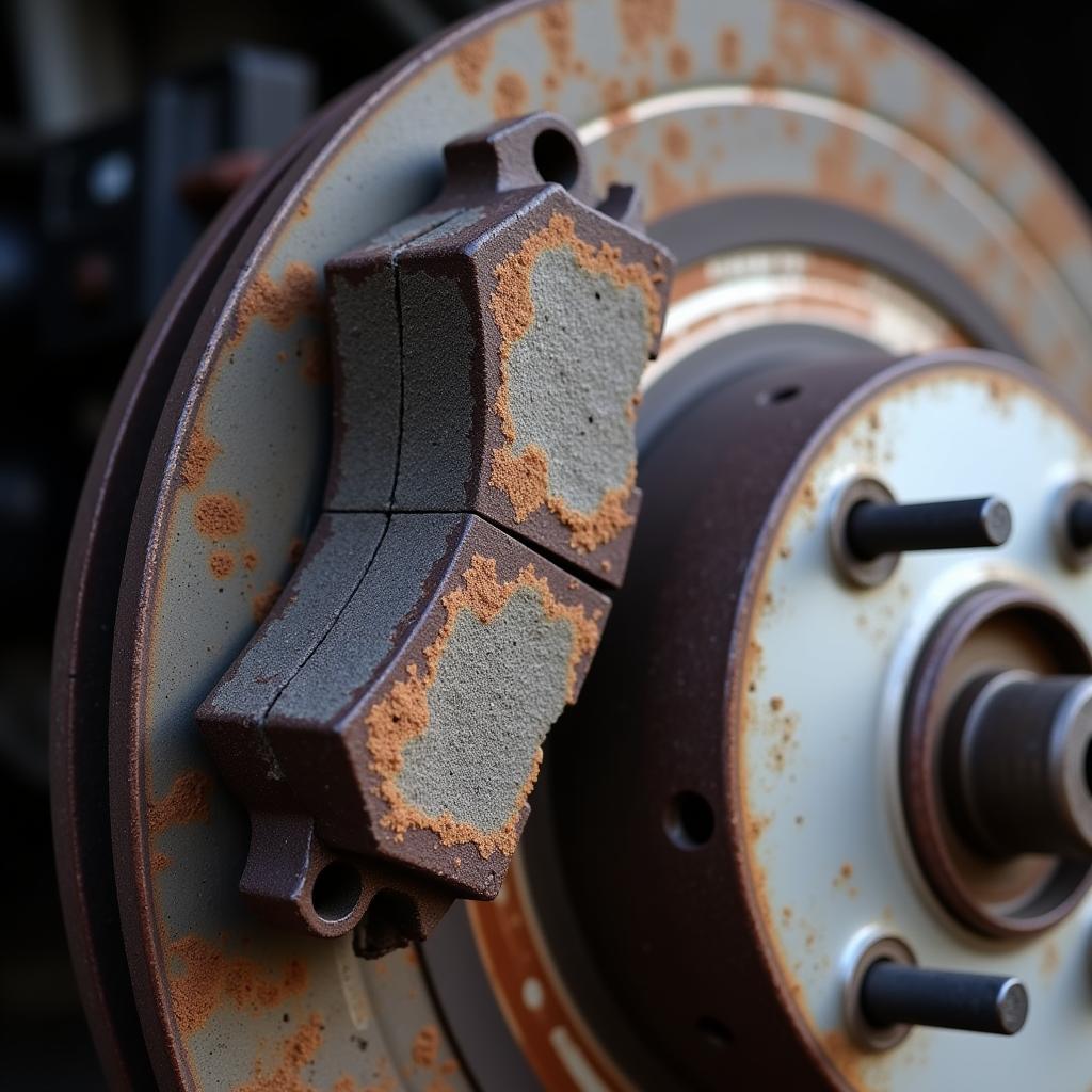 Worn Brake Pads on Audi A4