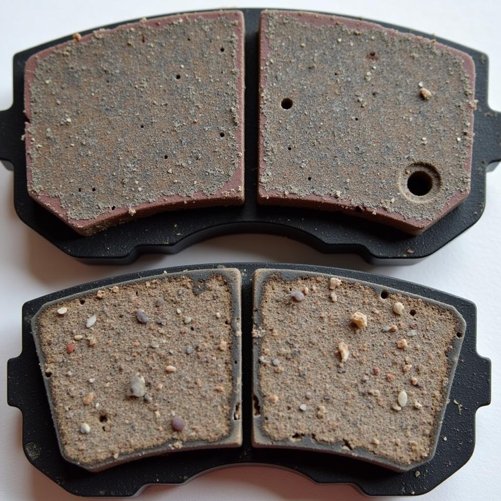 Worn Brake Pads on a Chrysler 300