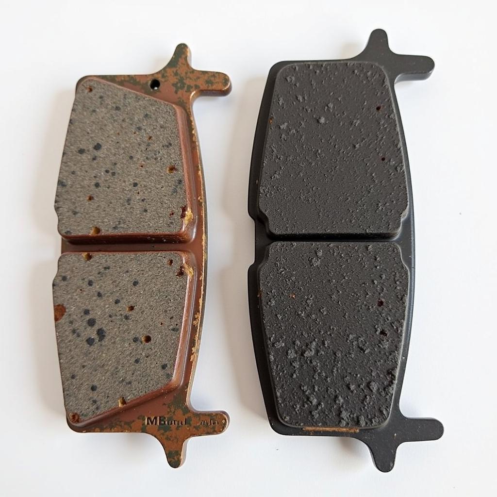 Worn vs. New Brake Pads