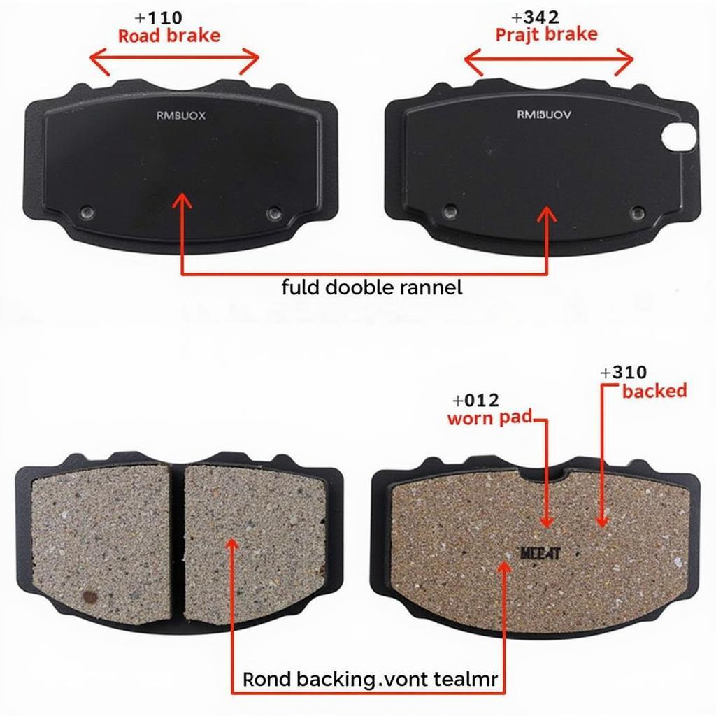 Worn Brake Pads Comparison