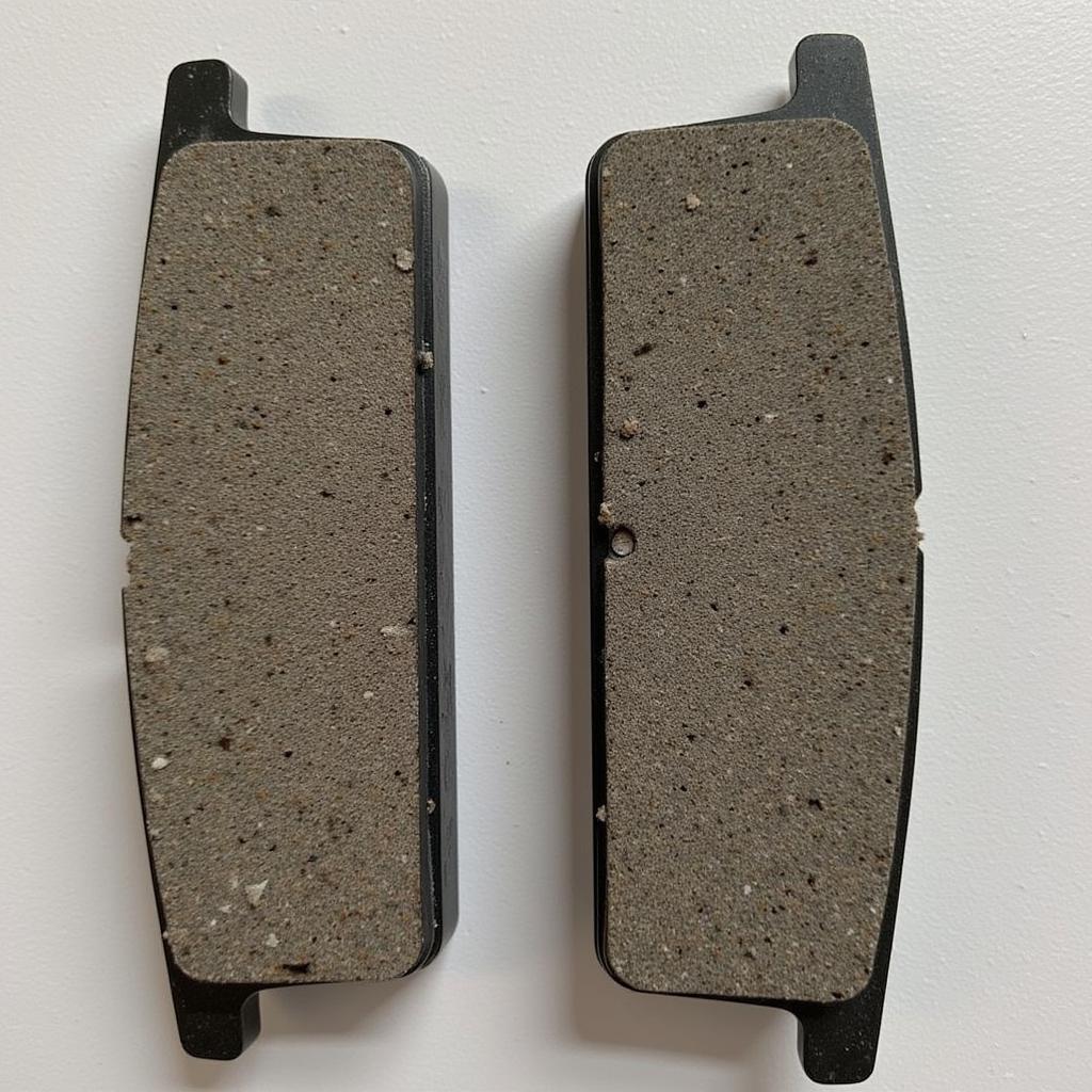 Worn Brake Pads on a Ford Focus