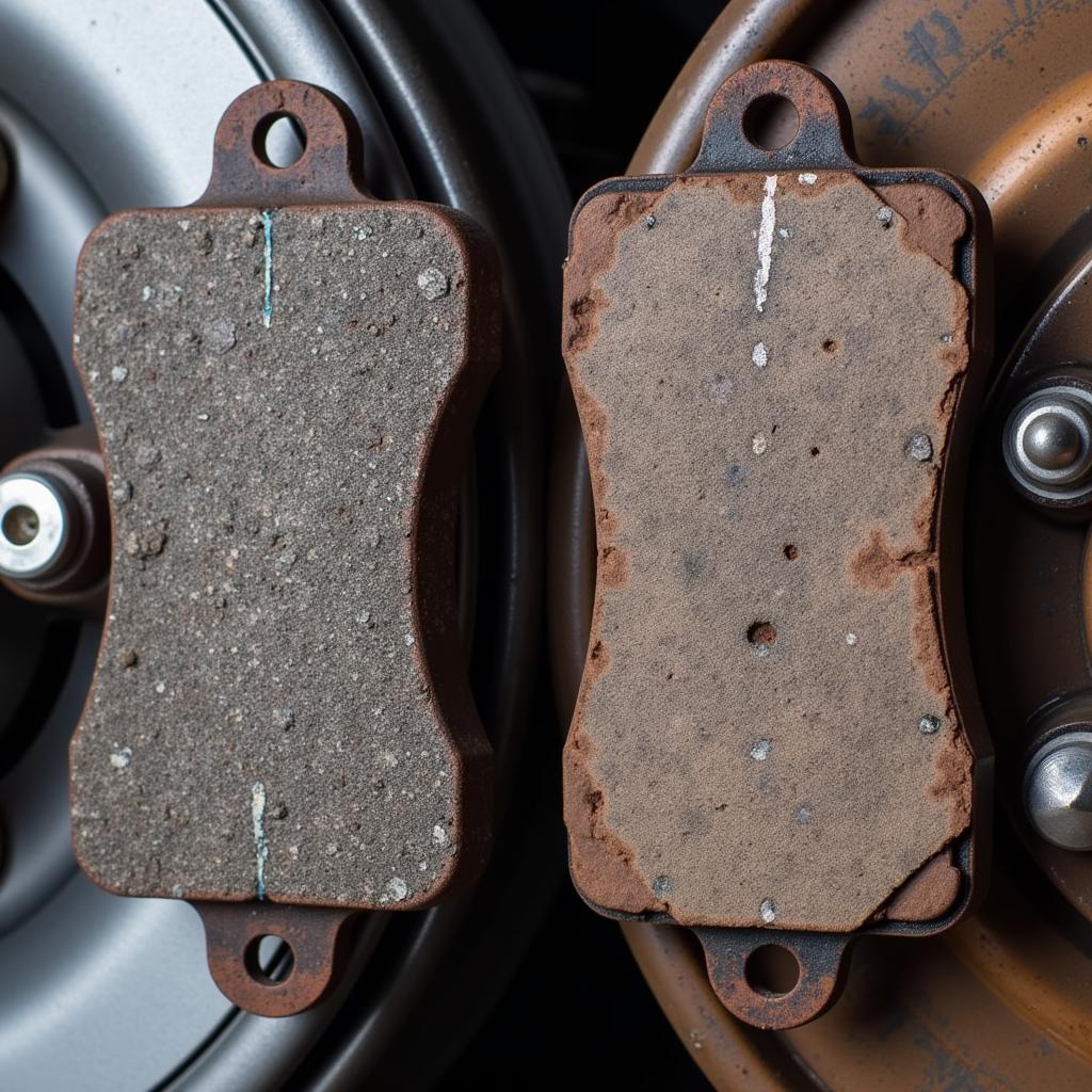 Inspecting Worn Brake Pads