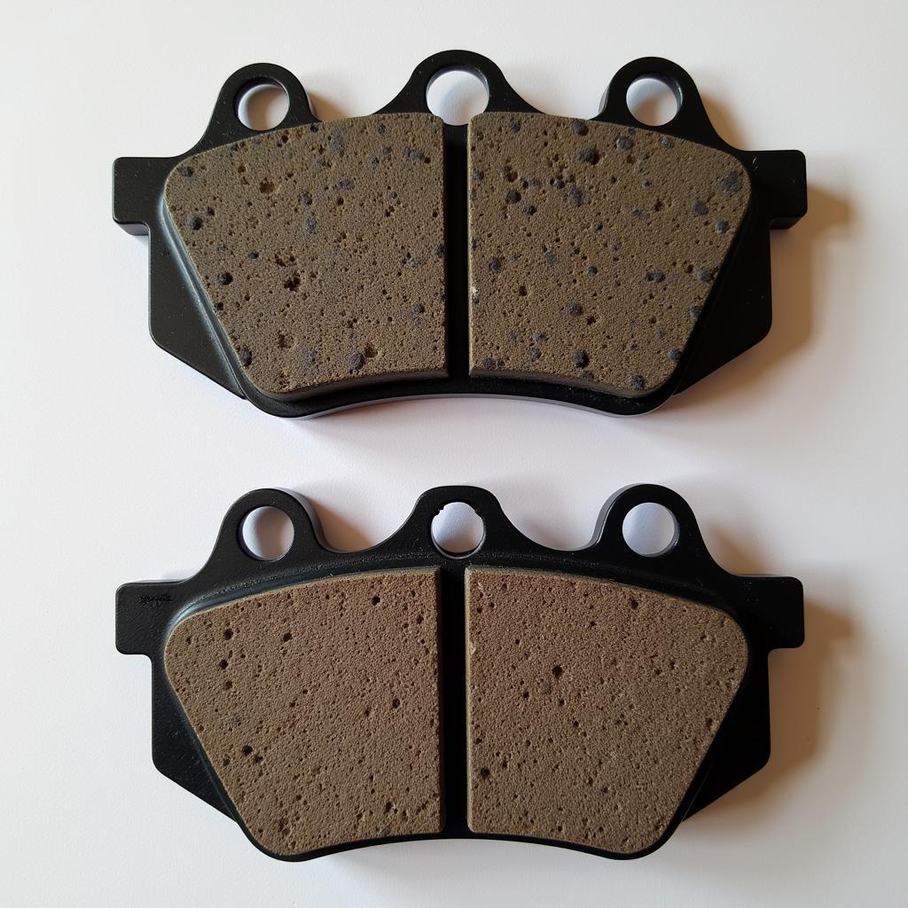 Worn Brake Pads on a Jaguar