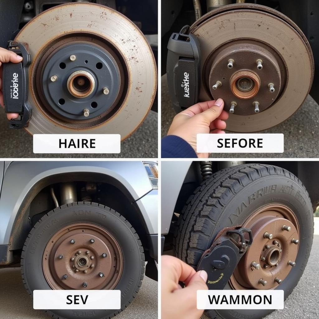 Worn Brake Pads on Jeep