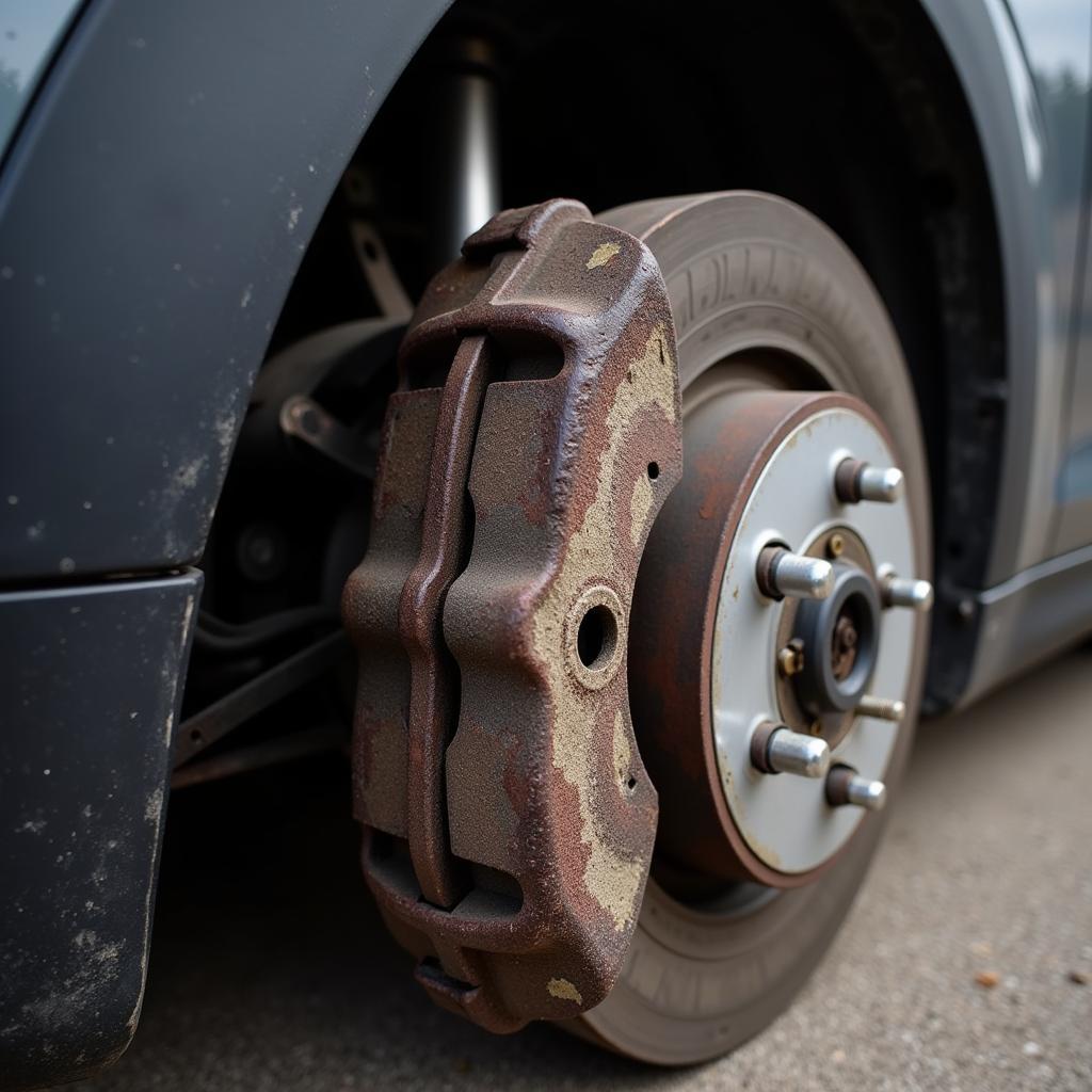 Worn Brake Pads Mini Cooper