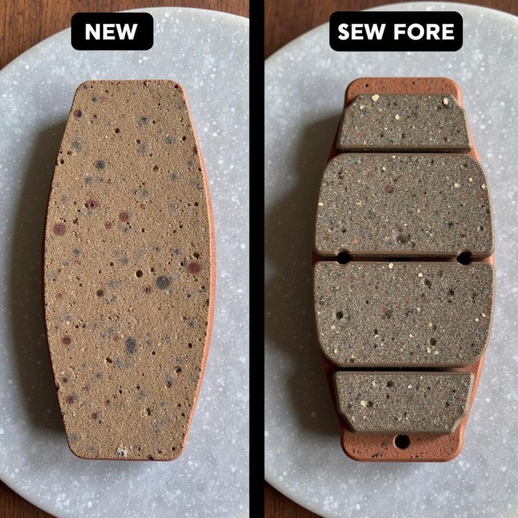 Worn Brake Pads on a Mercedes ML350