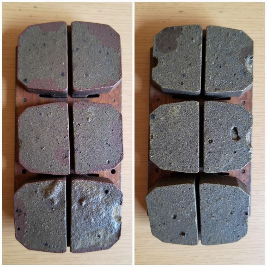 Worn Brake Pads Comparison