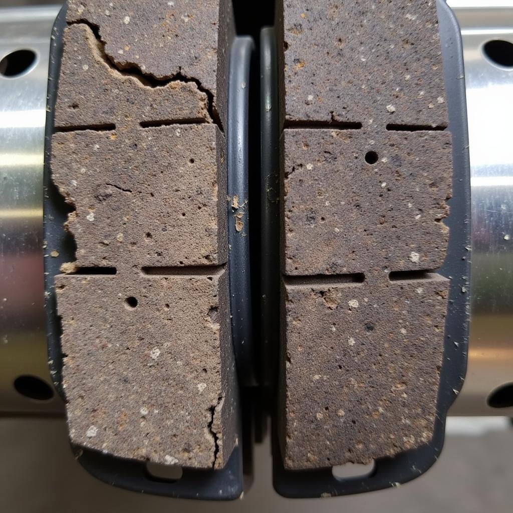 Worn vs. New Brake Pads