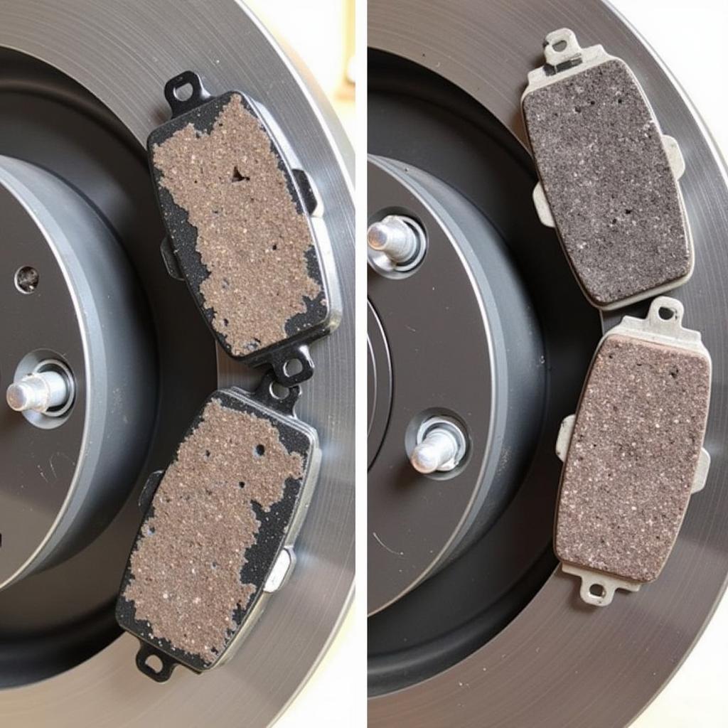 Worn Brake Pads Comparison