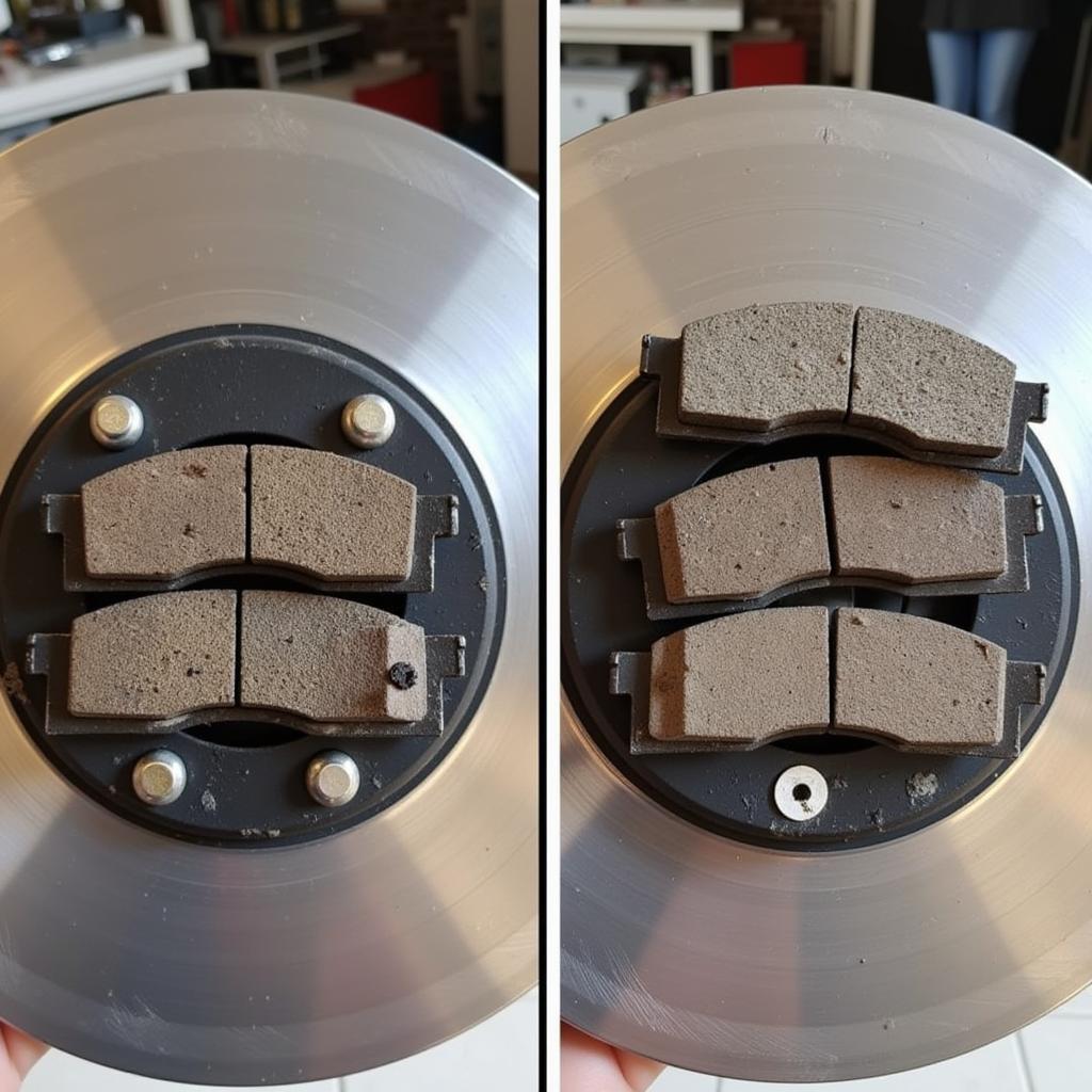 Worn Brake Pads Comparison