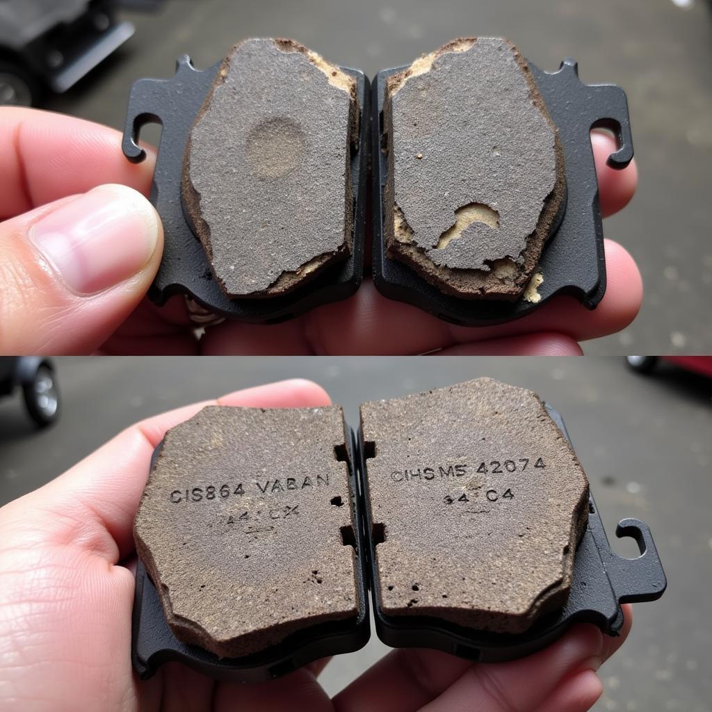 Worn Brake Pads Nissan Rogue