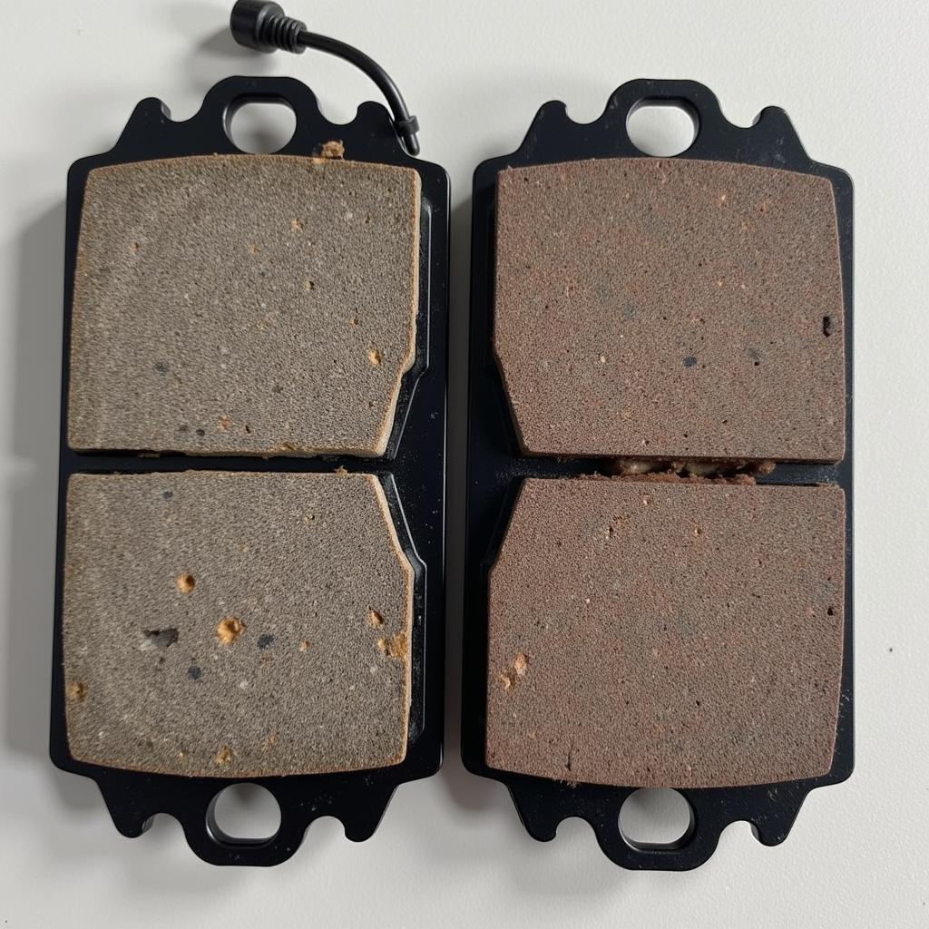 Worn Brake Pads on Mini Cooper