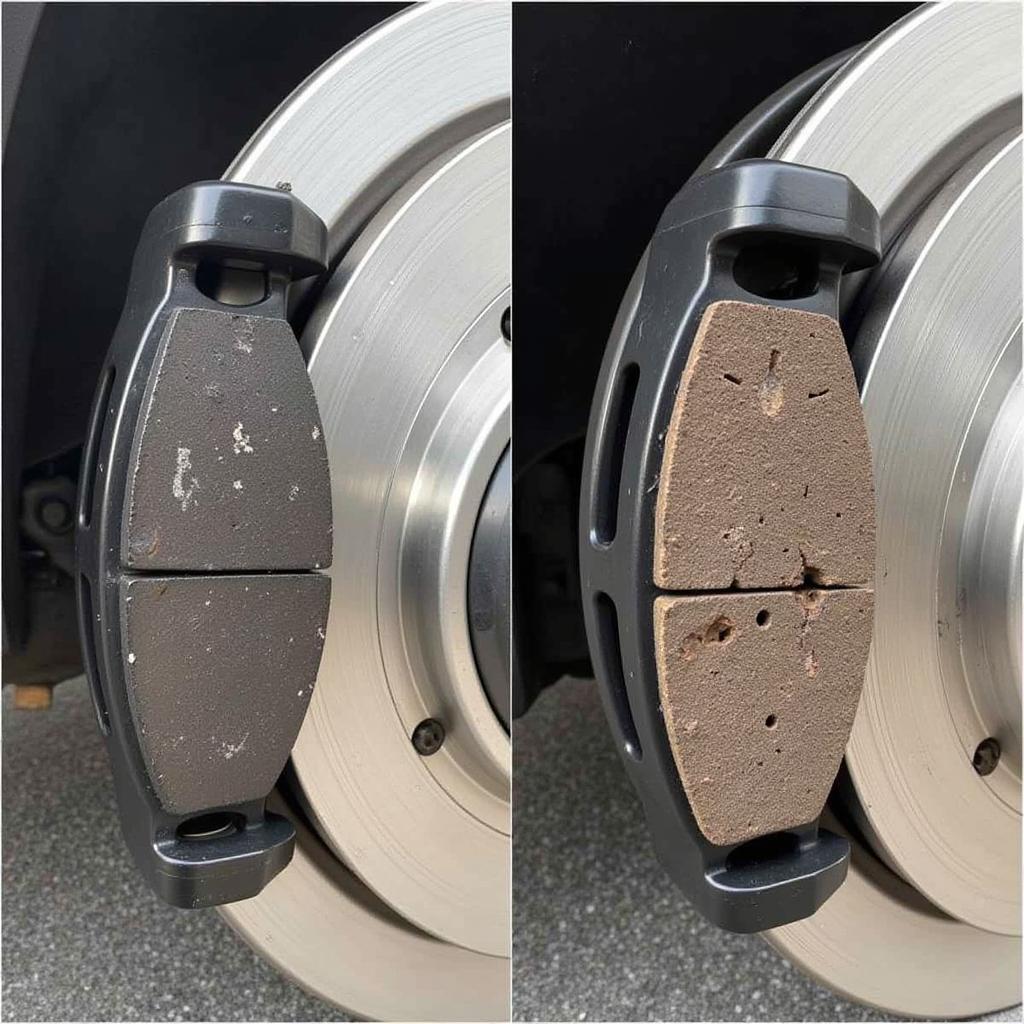 Worn Brake Pads on Saturn Outlook