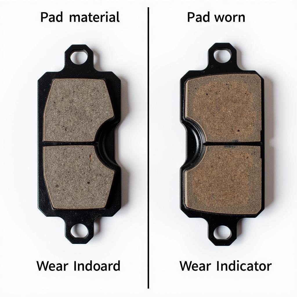 Worn Brake Pads