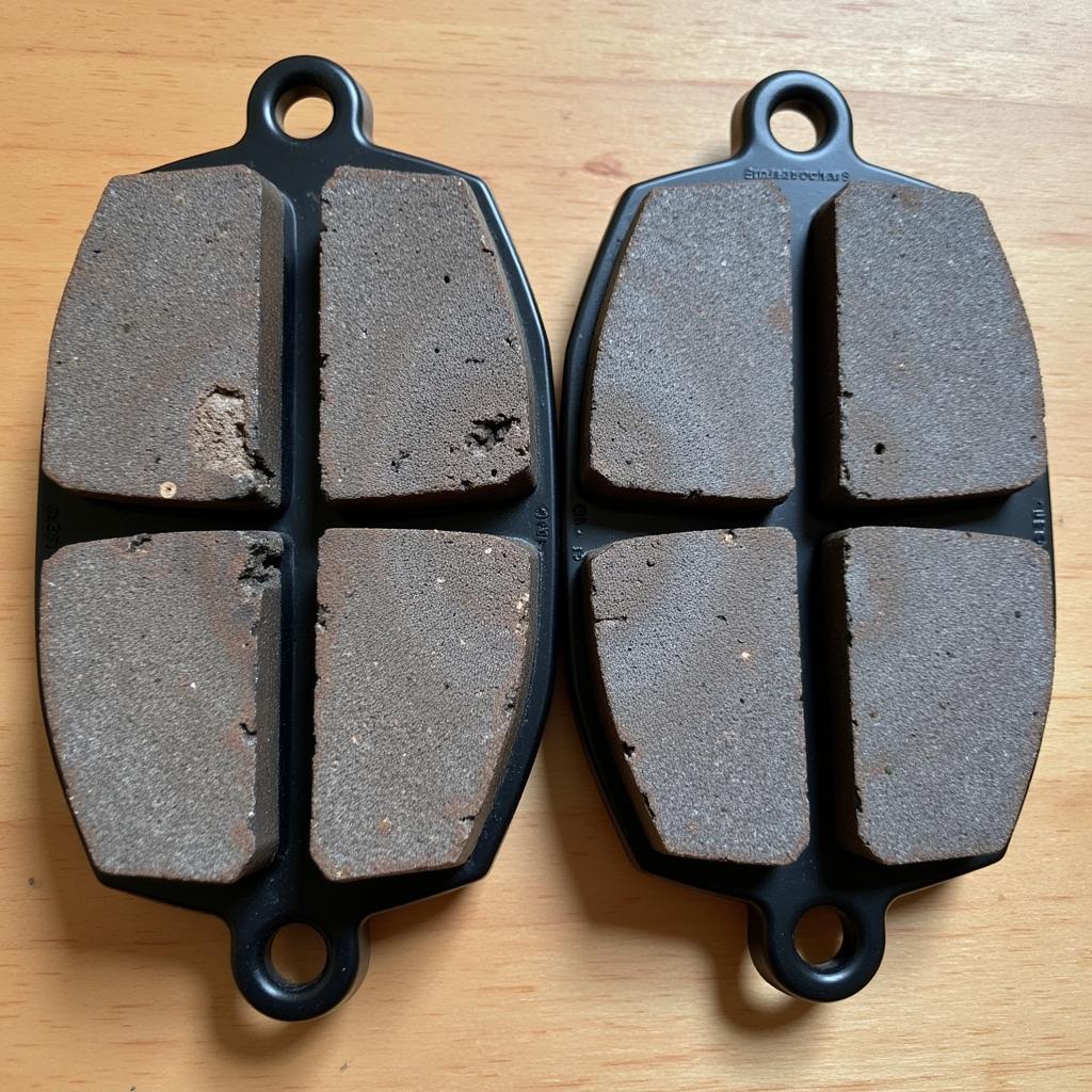 Worn Brake Pads vs. New Brake Pads