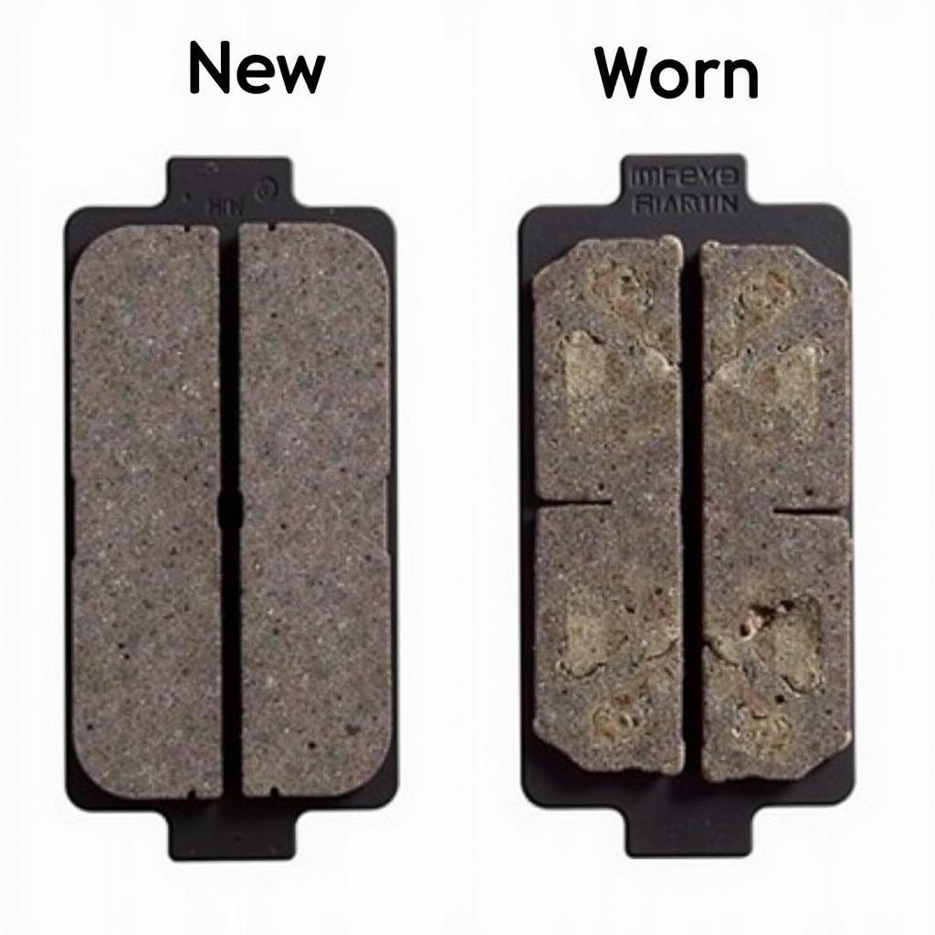 Worn Brake Pads VW Beetle