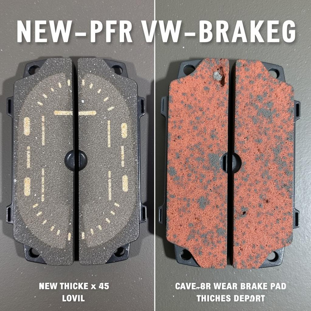 Worn Brake Pads on VW Touareg