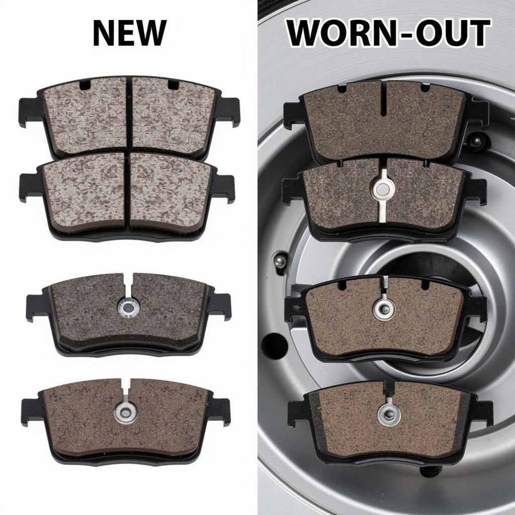 Worn Out Brake Pads