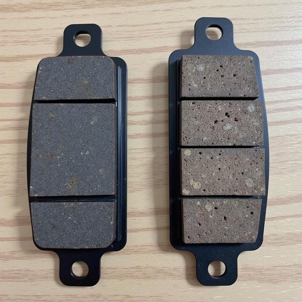 Worn Brake Pads on Subaru Legacy