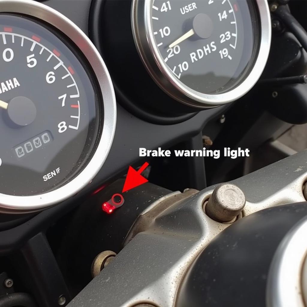 1982 Yamaha XJ750 Brake Warning Light Location