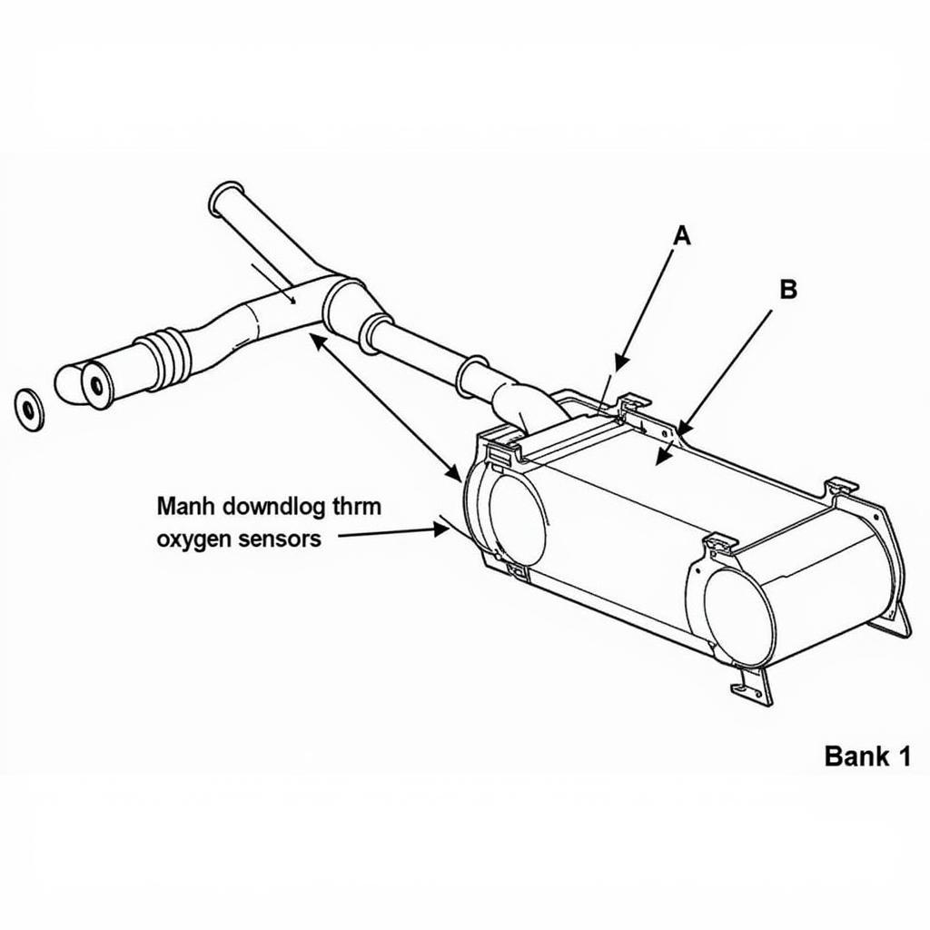 Oxygen Sensor Location Diagram for 01331 VCDS Code