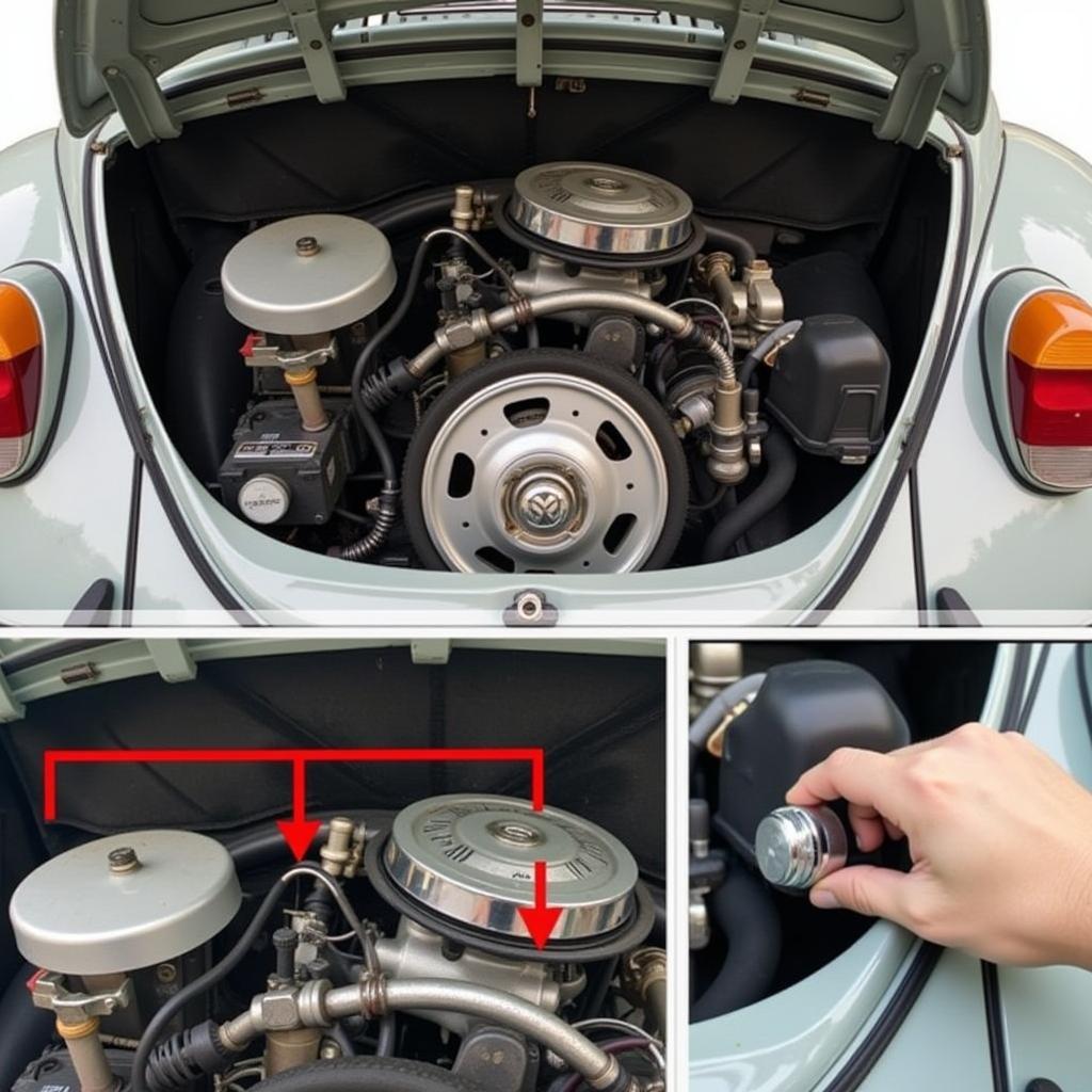 1970 VW Beetle Brake Fluid Reservoir Location and Check