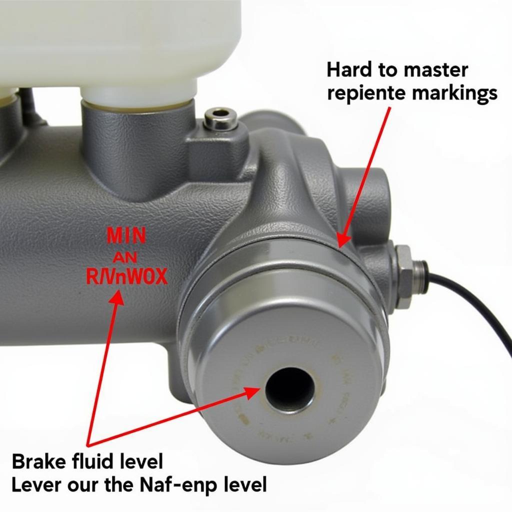 1973 VW SuperBeetle Brake Master Cylinder and Reservoir