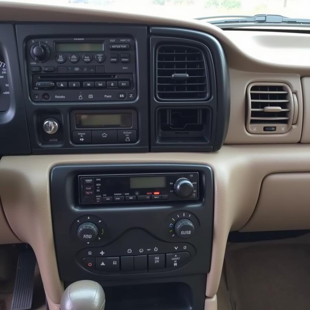 1998 Oldsmobile Bravada Aftermarket Radio Installed