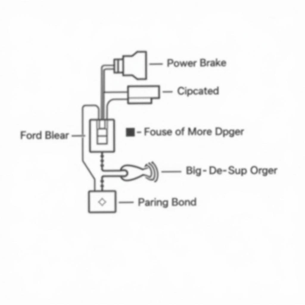 Wiring diagram for the 1999 Ford Ranger parking brake warning switch