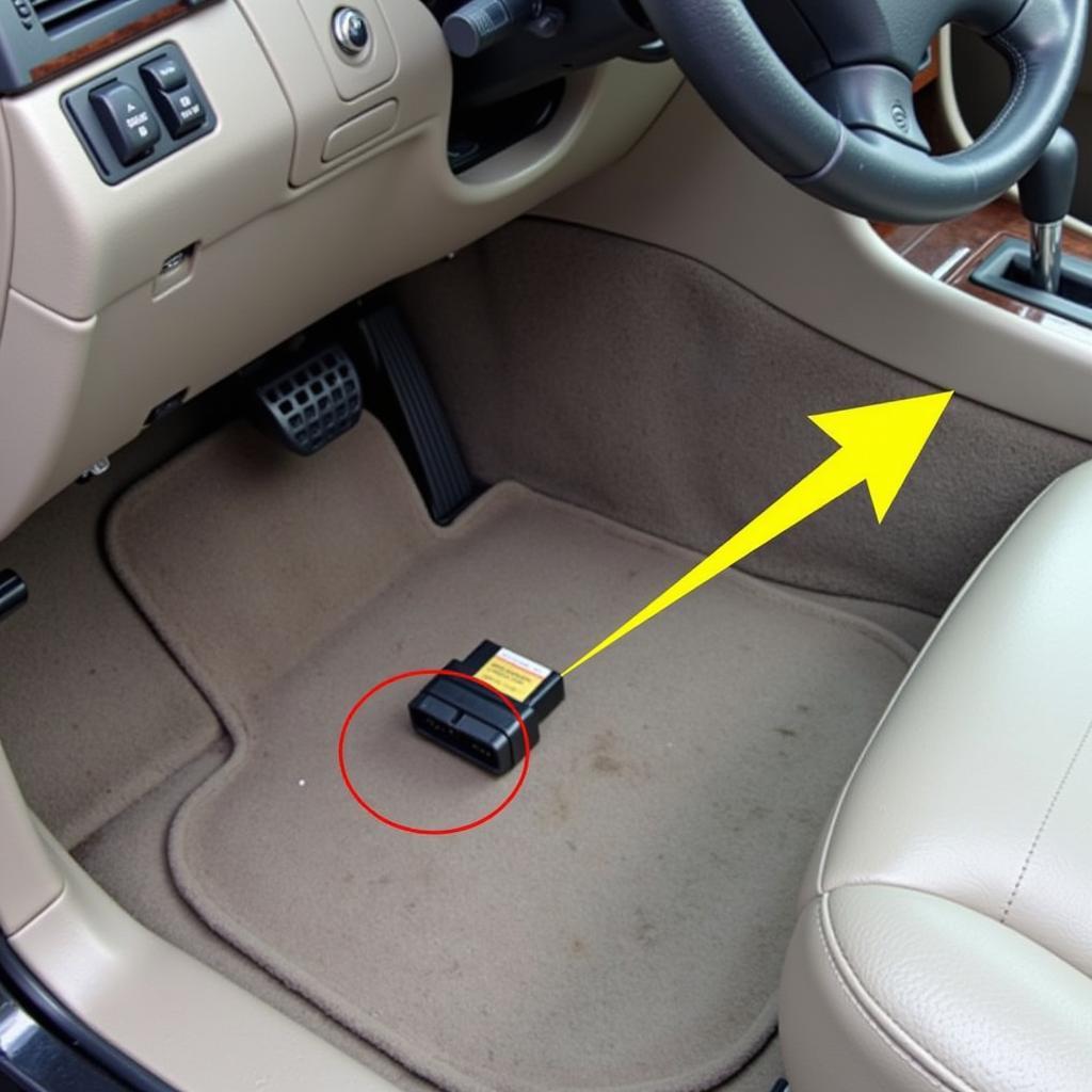 OBD-II Port Location in a 2001 Mercedes Benz