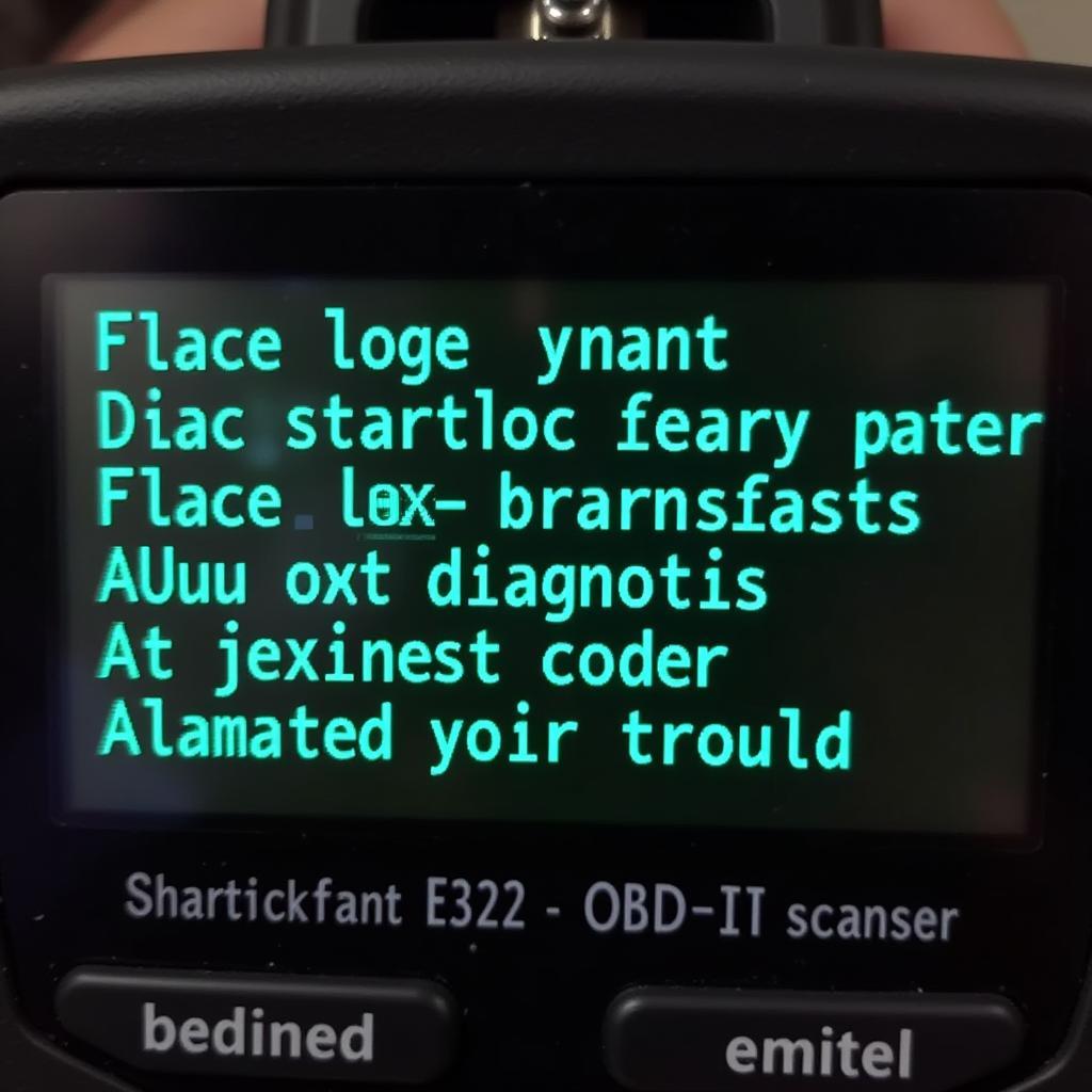 2001 Mercedes E320 Diagnostic Trouble Codes displayed on OBD2 Scanner