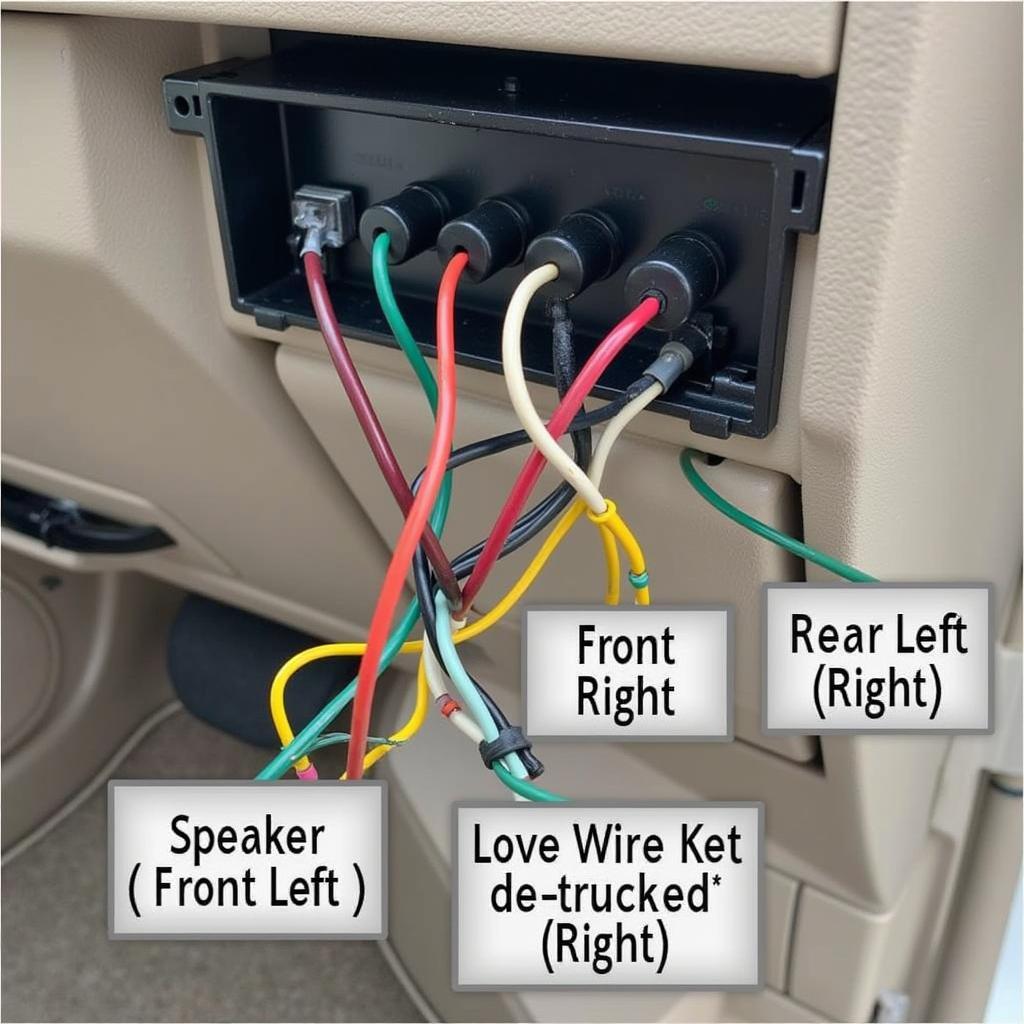 2002 Lincoln Town Car Radio Wiring Diagram - Speaker Connections