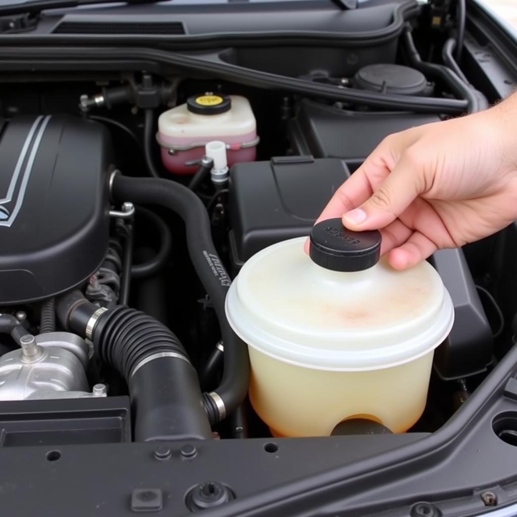 Checking Brake Fluid Reservoir in a 2004 BMW 325i