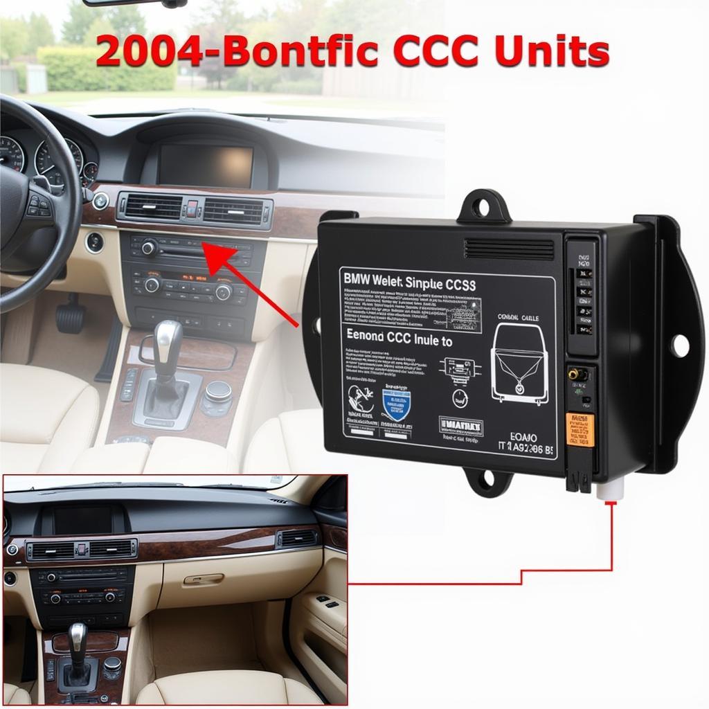 2004 BMW 540i CCC Unit Location